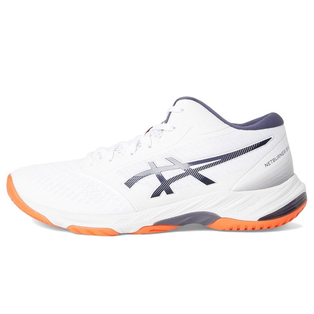 Mens Size 10- ASICS Netburner Ballistic FF MT 3 Volleyball Shoes White NEW
